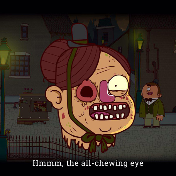 //Hmmm, the all-chewing eye.//